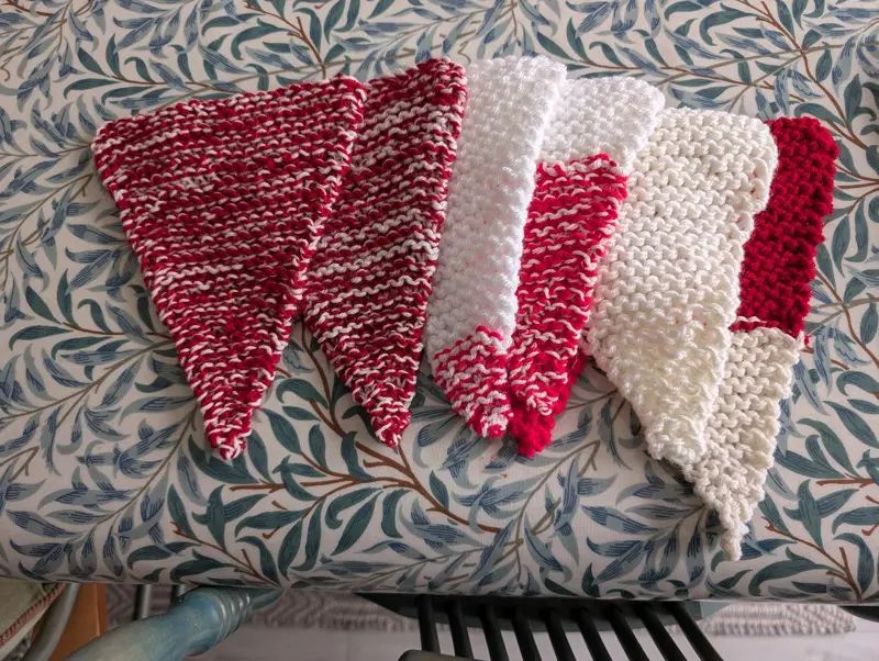 knitted by a volunteer.